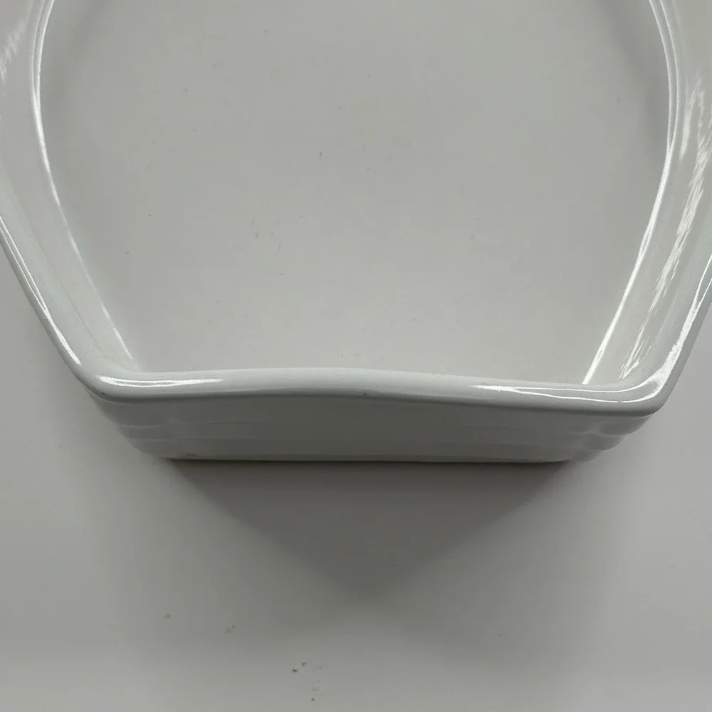 Deltis Made in Portugal White Boat Shape Stoneware Bowl